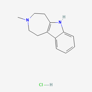 3-Methyl-1,2,3,4,5,6-hexahydroazepino[4,5-b]indole hydrochloride chemical structure (CAS 15918-76-0)
