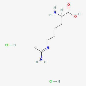 N6-(1-Iminoethyl)lysine dihydrochloride chemical structure (CAS 159190-45-1)