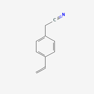 (4-Vinylphenyl)acetonitrile chemical structure (CAS 1592-11-6)