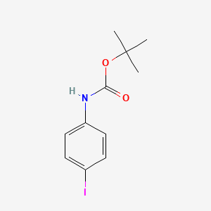 tert-Butyl (4-iodophenyl)carbamate chemical structure (CAS 159217-89-7)