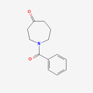 1-Benzoylazepan-4-one chemical structure (CAS 15923-40-7)