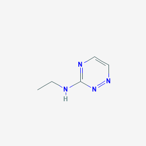 N-Ethyl-1,2,4-triazin-3-amine chemical structure (CAS 1592564-63-0)