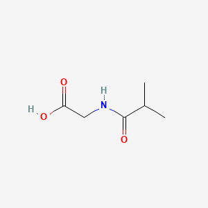 2-Isobutyramidoacetic acid chemical structure (CAS 15926-18-8)