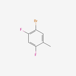 1-Bromo-2,4-difluoro-5-methylbenzene chemical structure (CAS 159277-47-1)