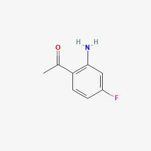 1-(2-Amino-4-fluorophenyl)ethanone chemical structure (CAS 159305-15-4)