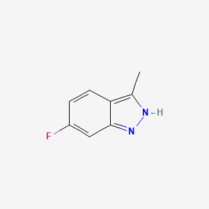 6-Fluoro-3-methyl-1H-indazole chemical structure (CAS 159305-16-5)