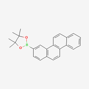 2-(Chrysen-3-yl)-4,4,5,5-tetramethyl-1,3,2-dioxaborolane chemical structure (CAS 1593236-00-0)