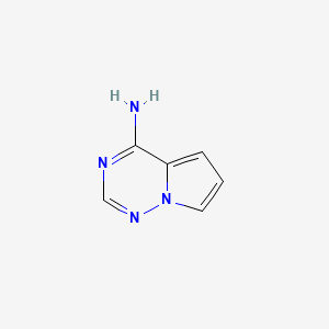 Pyrrolo[2,1-f][1,2,4]triazin-4-amine chemical structure (CAS 159326-68-8)