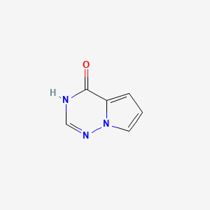 Pyrrolo[2,1-f][1,2,4]triazin-4(3H)-one chemical structure (CAS 159326-71-3)