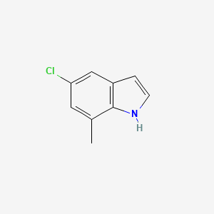 5-Chloro-7-methyl-1H-indole chemical structure (CAS 15936-77-3)
