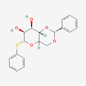 (2R,4aR,6R,7S,8R,8aS)-2-Phenyl-6-(phenylthio)hexahydropyrano[3,2-d][1,3]dioxine-7,8-diol chemical structure (CAS 159407-19-9)