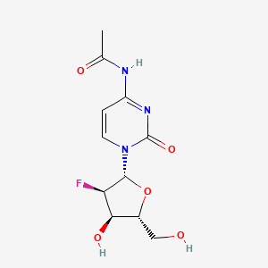 N-(1-((2R,3R,4R,5R)-3-Fluoro-4-hydroxy-5-(hydroxymethyl)tetrahydrofuran-2-yl)-2-oxo-1,2-dihydropyrimidin-4-yl)acetamide chemical structure (CAS 159414-97-8)