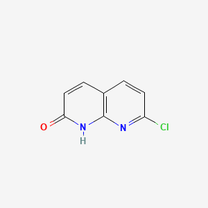 7-Chloro-1,8-naphthyridin-2-ol chemical structure (CAS 15944-34-0)