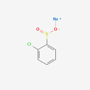 Sodium 2-chlorobenzenesulfinate chemical structure (CAS 15946-36-8)