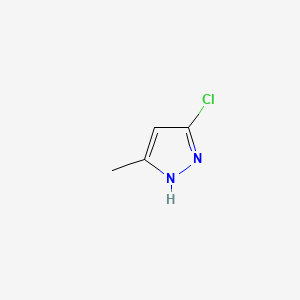 5-Chloro-3-methyl-1H-pyrazole chemical structure (CAS 15953-45-4)