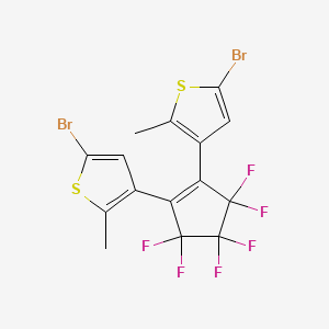 3,3'-(Perfluorocyclopent-1-ene-1,2-diyl)bis(5-bromo-2-methylthiophene) chemical structure (CAS 159590-16-6)