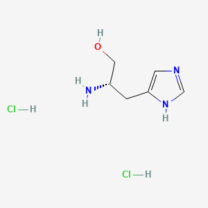 (S)-2-Amino-3-(1H-imidazol-4-yl)propan-1-ol dihydrochloride chemical structure (CAS 1596-64-1)