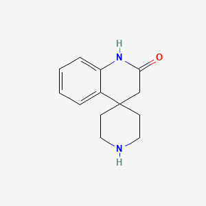 1'H-Spiro[piperidine-4,4'-quinolin]-2'(3'H)-one chemical structure (CAS 159634-63-6)