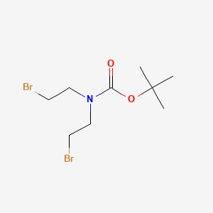 tert-Butyl bis(2-bromoethyl)carbamate chemical structure (CAS 159635-50-4)
