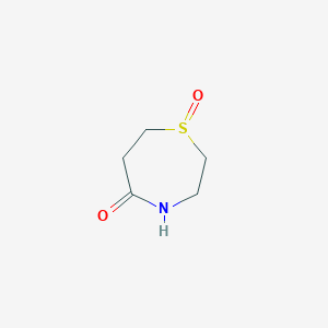 1,4-Thiazepan-5-one 1-oxide chemical structure (CAS 1596655-63-8)