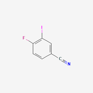 4-Fluoro-3-iodobenzonitrile chemical structure (CAS 159719-57-0)
