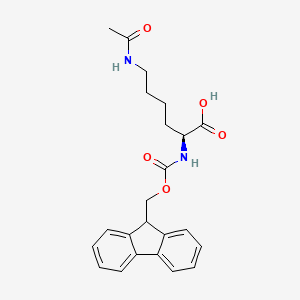 Fmoc-Lys(Ac)-OH chemical structure (CAS 159766-56-0)