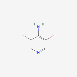 3,5-Difluoropyridin-4-amine chemical structure (CAS 159783-22-9)