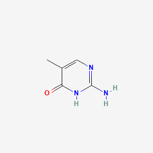 2-Amino-5-methylpyrimidin-4(3H)-one chemical structure (CAS 15981-91-6)