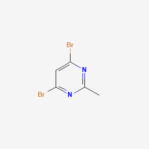 4,6-Dibromo-2-methylpyrimidine chemical structure (CAS 1598222-27-5)