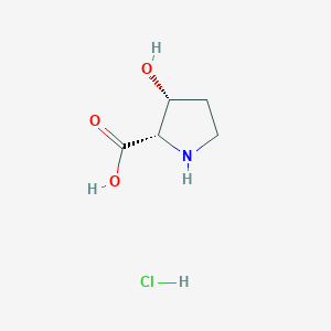 (2S,3R)-3-Hydroxypyrrolidine-2-carboxylic acid hydrochloride chemical structure (CAS 159830-97-4)