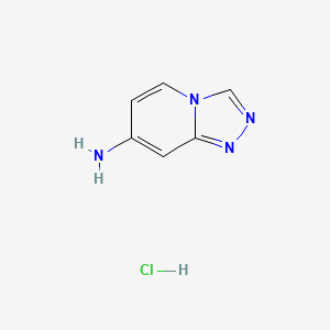 [1,2,4]Triazolo[4,3-a]pyridin-7-amine hydrochloride chemical structure (CAS 1598386-14-1)