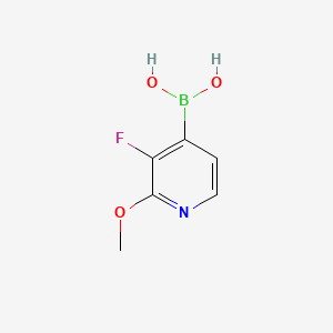 (3-Fluoro-2-methoxypyridin-4-yl)boronic acid chemical structure (CAS 1598387-84-8)