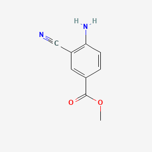 Methyl 4-amino-3-cyanobenzoate chemical structure (CAS 159847-80-0)
