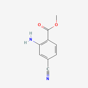 Methyl 2-amino-4-cyanobenzoate chemical structure (CAS 159847-83-3)