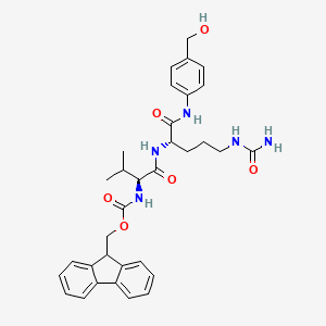 Fmoc-Val-Cit-PAB-OH chemical structure (CAS 159858-22-7)