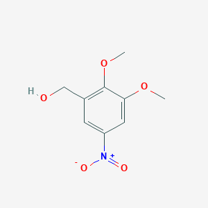(2,3-Dimethoxy-5-nitrophenyl)methanol chemical structure (CAS 159873-66-2)