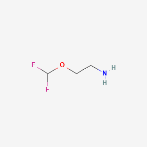 2-(Difluoromethoxy)ethan-1-amine chemical structure (CAS 1599344-15-6)