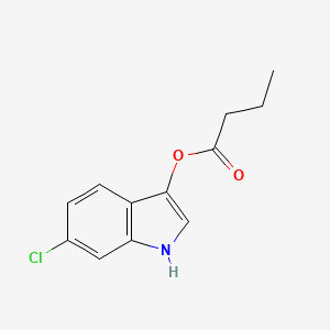 6-Chloro-1H-indol-3-yl butyrate chemical structure (CAS 159954-34-4)