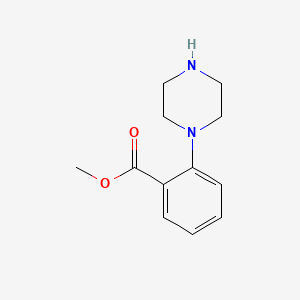 Methyl 2-(piperazin-1-yl)benzoate chemical structure (CAS 159974-63-7)