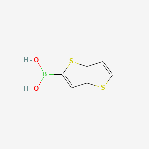 Thieno[3,2-b]thiophen-2-ylboronic acid chemical structure (CAS 160032-40-6)