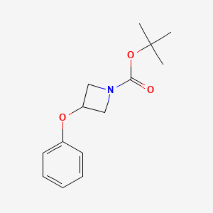 tert-Butyl 3-phenoxyazetidine-1-carboxylate chemical structure (CAS 1600493-72-8)