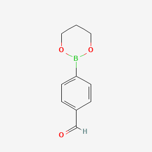 4-(1,3,2-Dioxaborinan-2-yl)benzaldehyde chemical structure (CAS 160068-88-2)