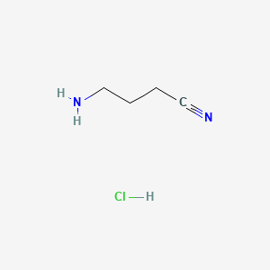 4-Aminobutanenitrile hydrochloride chemical structure (CAS 16011-90-8)
