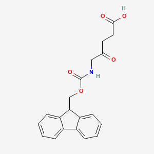 5-((((9H-Fluoren-9-yl)methoxy)carbonyl)amino)-4-oxopentanoic acid chemical structure (CAS 160111-41-1)