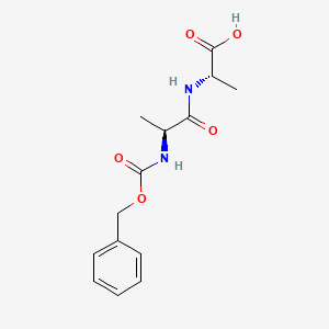 (S)-2-((S)-2-(((Benzyloxy)carbonyl)amino)propanamido)propanoic acid chemical structure (CAS 16012-70-7)