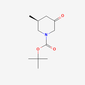 (S)-tert-Butyl 3-methyl-5-oxopiperidine-1-carboxylate chemical structure (CAS 1601475-89-1)