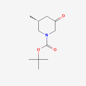 tert-Butyl (R)-3-methyl-5-oxopiperidine-1-carboxylate chemical structure (CAS 1601475-90-4)