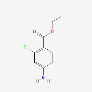 Ethyl 4-amino-2-chlorobenzoate chemical structure (CAS 16017-69-9)