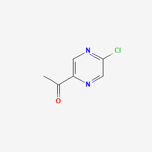1-(5-Chloropyrazin-2-yl)ethanone chemical structure (CAS 160252-31-3)