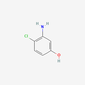 3-Amino-4-chlorophenol chemical structure (CAS 16026-77-0)